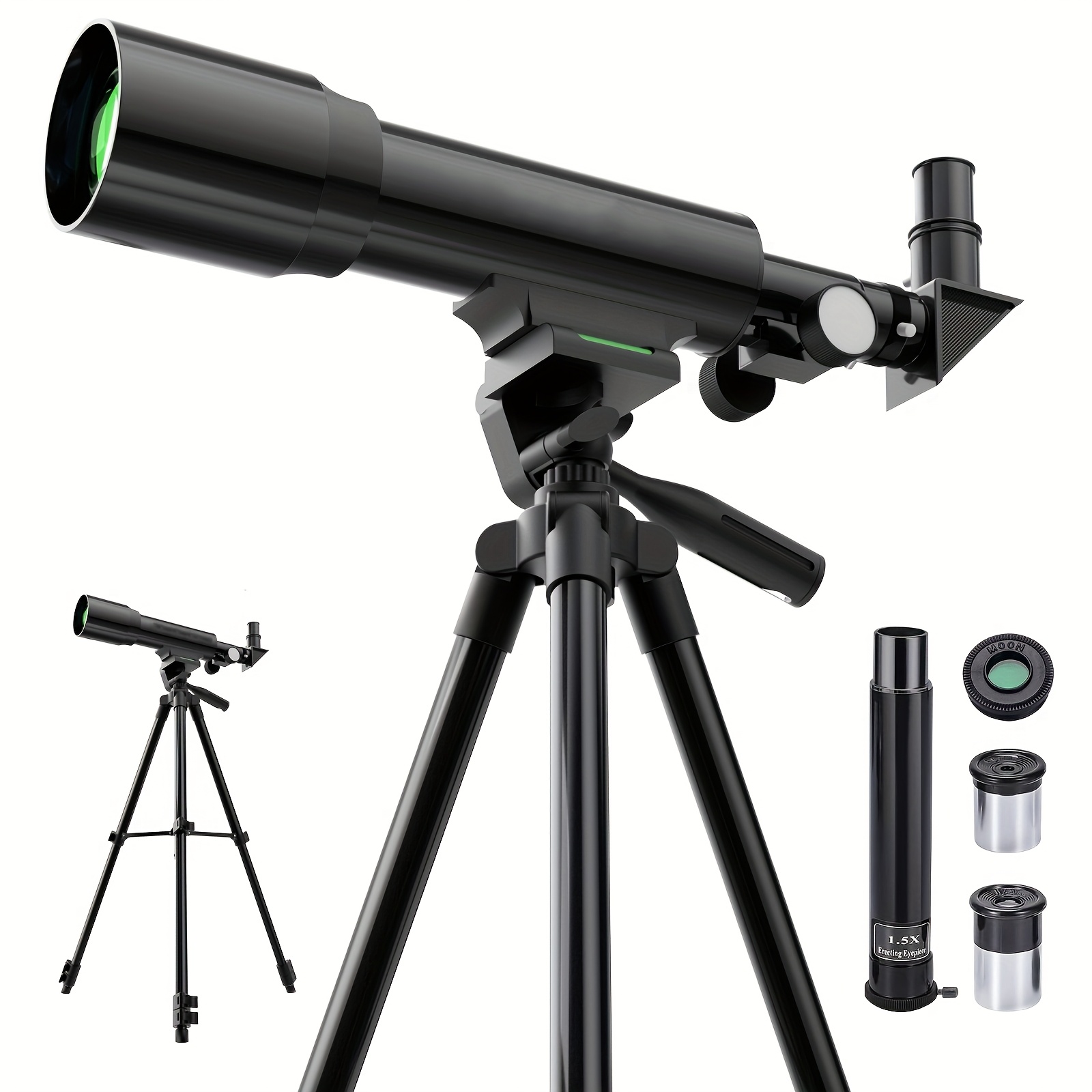 TEMU Telescope 50mm Aperture 360mm Az Astronomical Portable Telescope For Adults Beginners With Upgraded Tripod