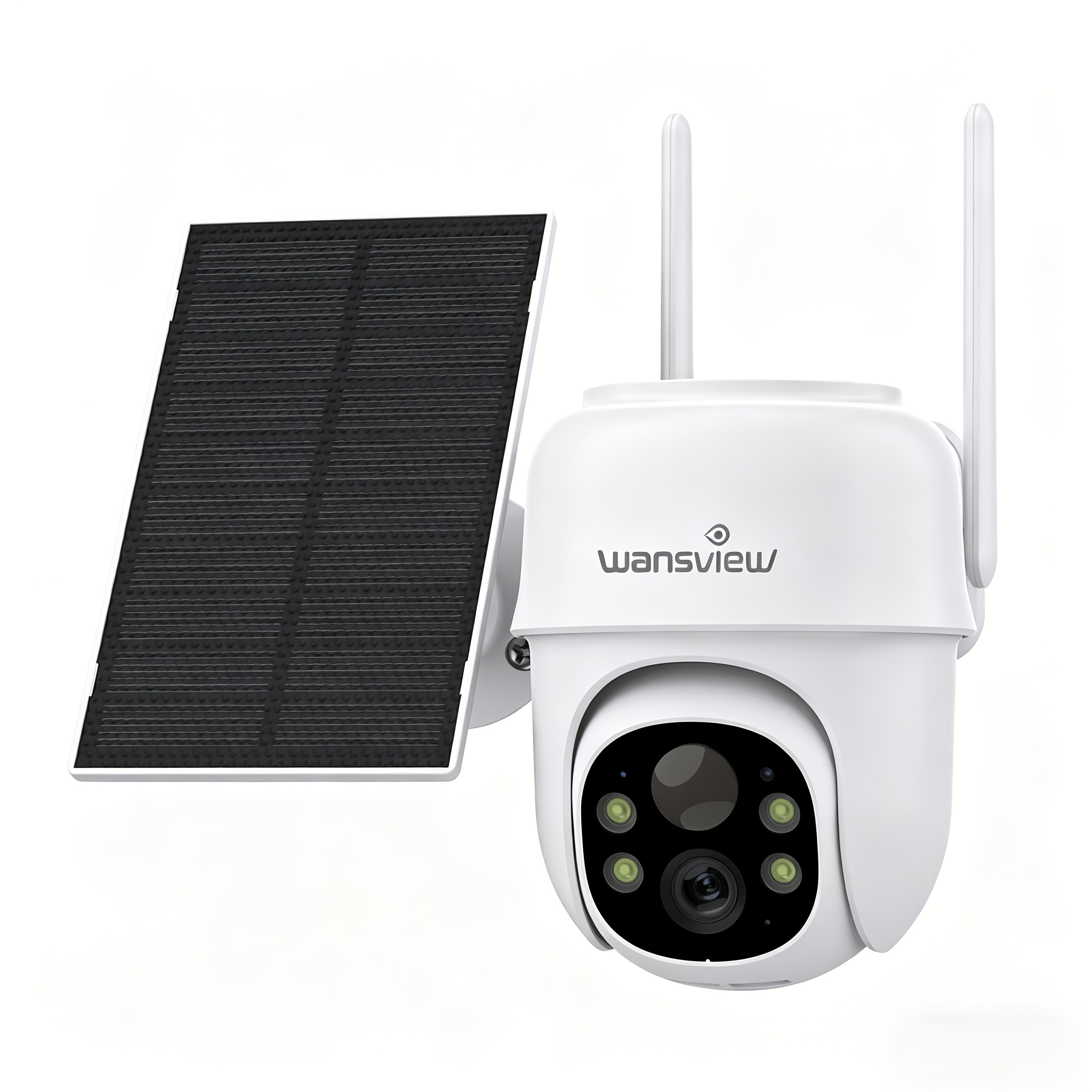 TEMU Wansview Solar Ptz Outdoor Security Camera Wireless 2.4g Wifi, 3mp Night Vision, Ai Detection, Audio, Ipx5 Waterproof, Sd/cloud Storage(30-day