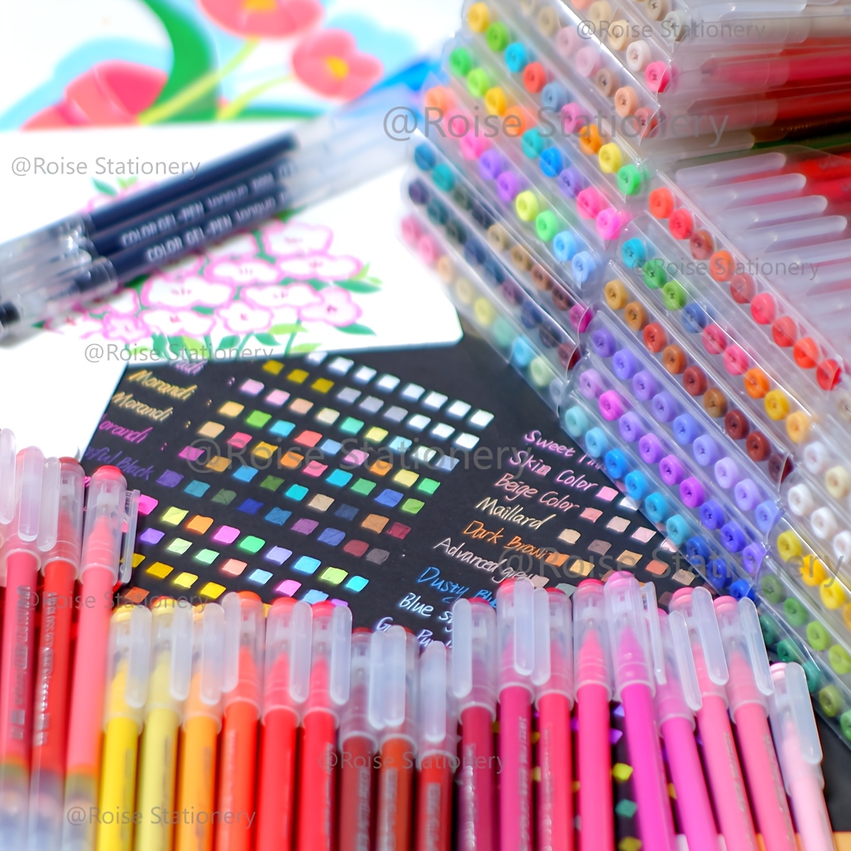 LANGUO Colored Gel Pens Set, 250/286pcs High Capacity Ink
