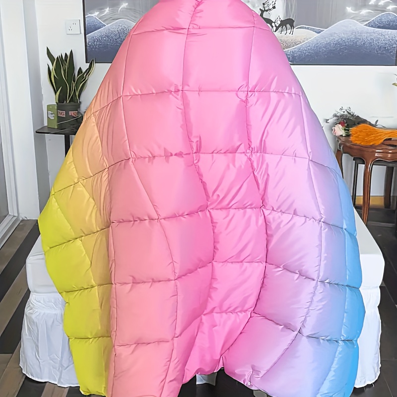 Rainbow Wearable Camping Blanket