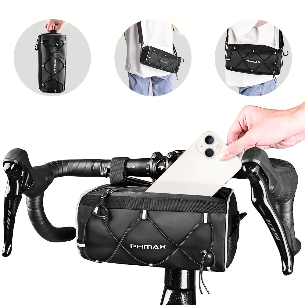 Borsa Da Manubrio Bici Impermeabile 5L | Con Tasca Touch Screen | Per E-Bike, MTB E Scooter - Foto 7