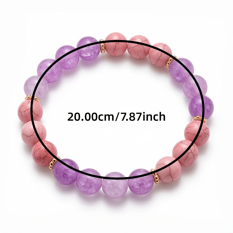 Light Luxury Natural Stone Self-Love Theme Bracelet, Everyday Wear