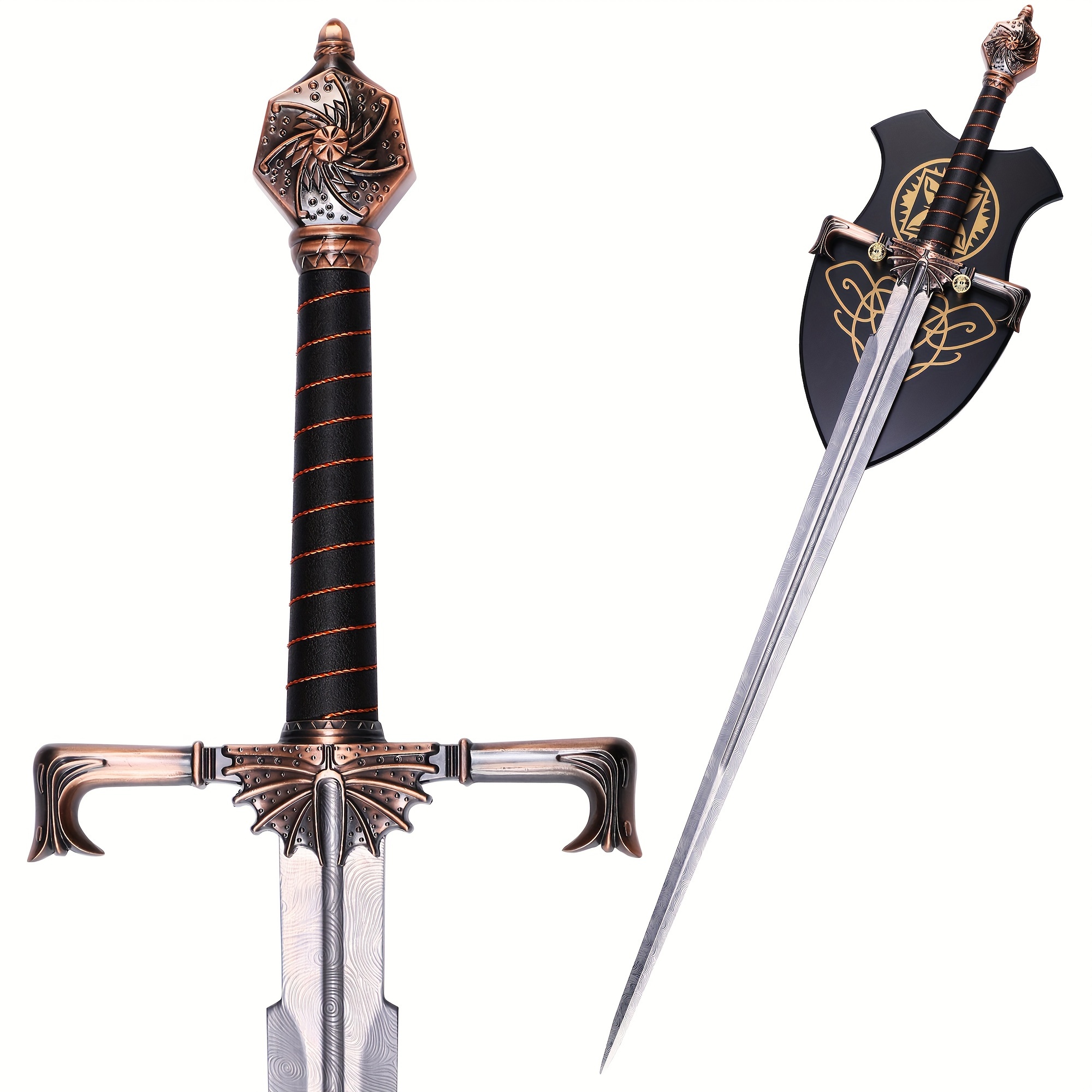 

Blackfyre Full Metal Cosplay Sword - Intricate Stainless Steel Replica With , Ideal For Halloween & Collectors, Halloween Costumes, Best For Christmas, Thanksgiving