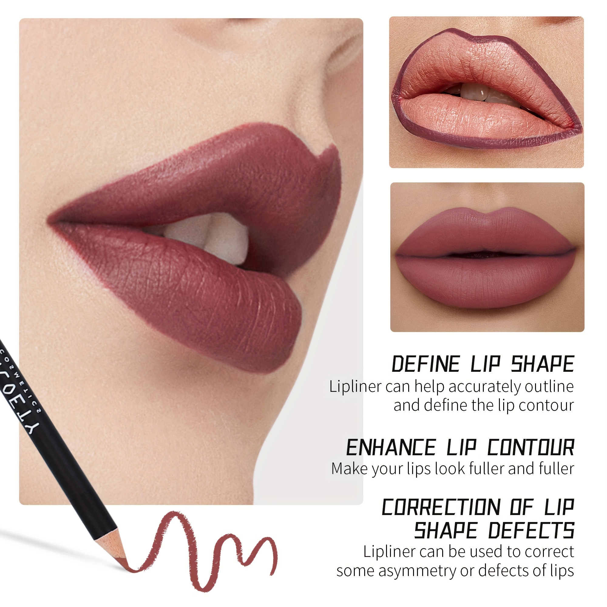 12 color matte lip liner set Product details 1