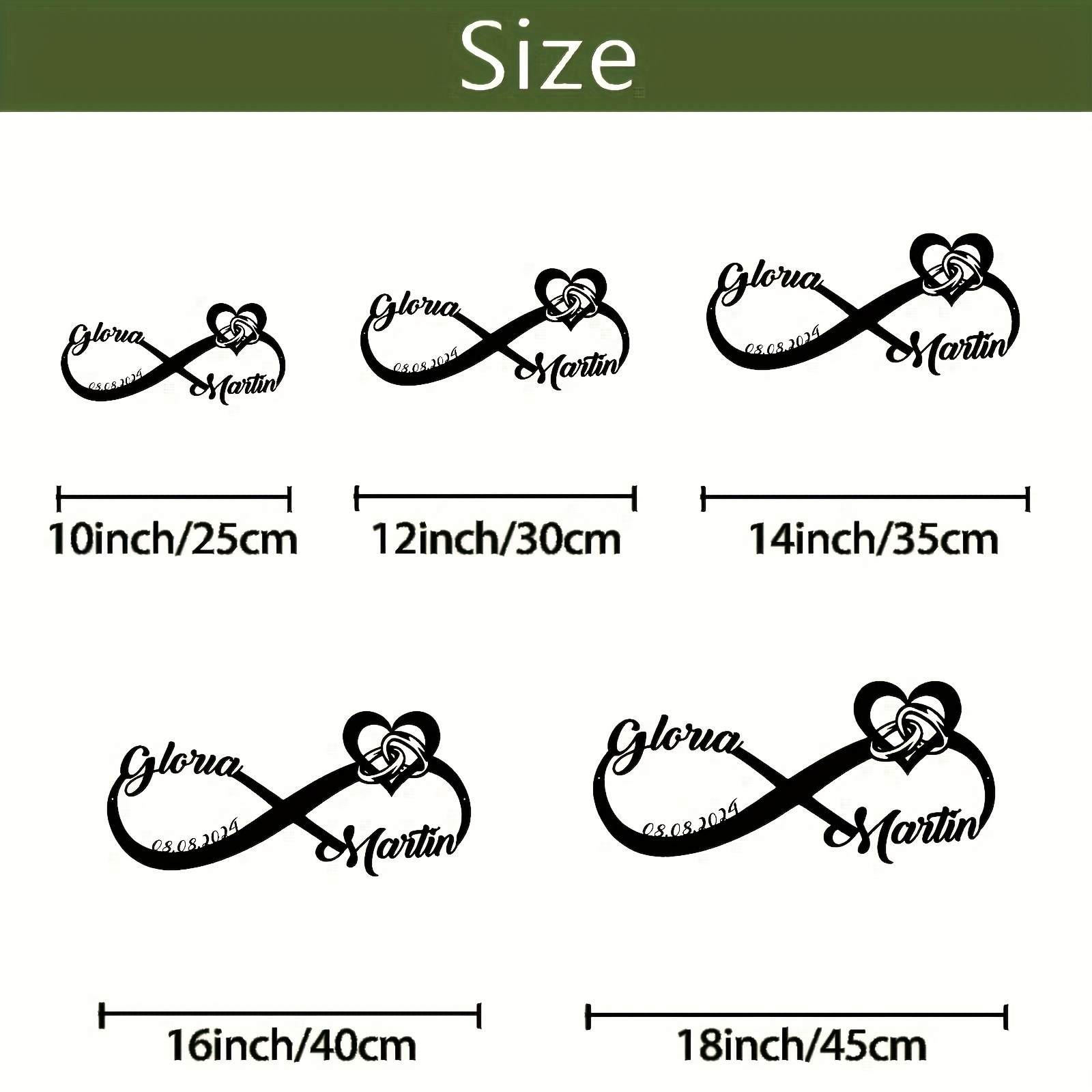 TEMU Wall Sculptures 1pc, A Customizable Metal Sign - Weddings, Proposals, Anniversaries, And Valentine's Day Wall Decor, Suitable For Indoor Use,