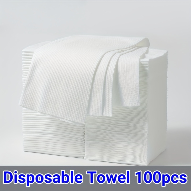 TEMU 100pcs Soft Disposable Towels, 30x60cm Disposable Wipes, Modern Pearl Texture Polka , Suitable For Home, Restaurant, Spa, Travel, Hotel, And