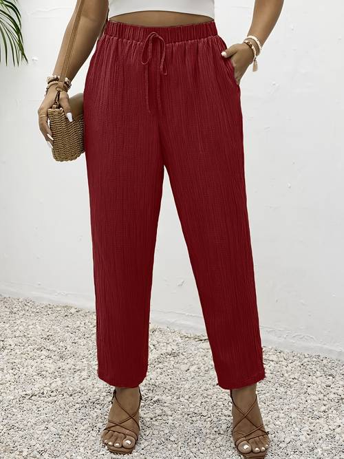 plus size edition extends and fashion featuring slant pockets drawstring details and a comfortable elastic waistband versatile for daily commutes are womens plus size pants