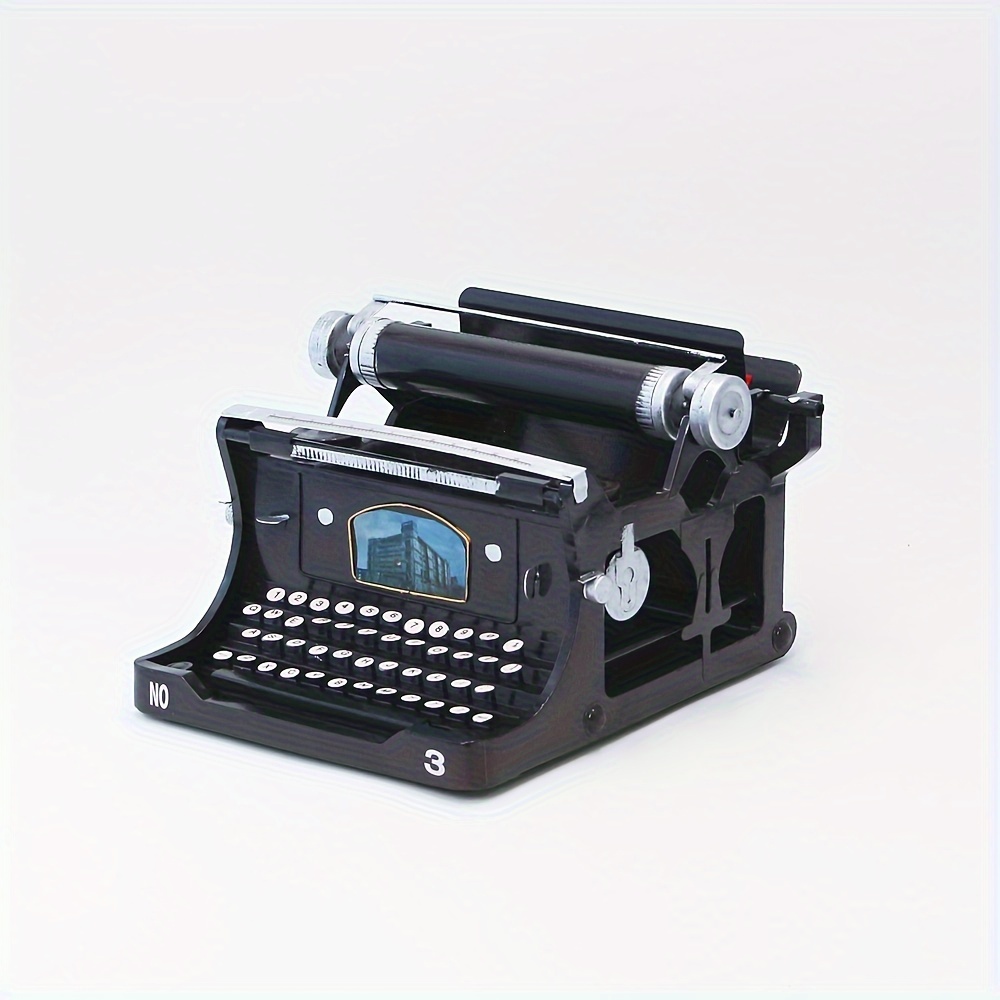 Retro Black Typewriter top Teapot