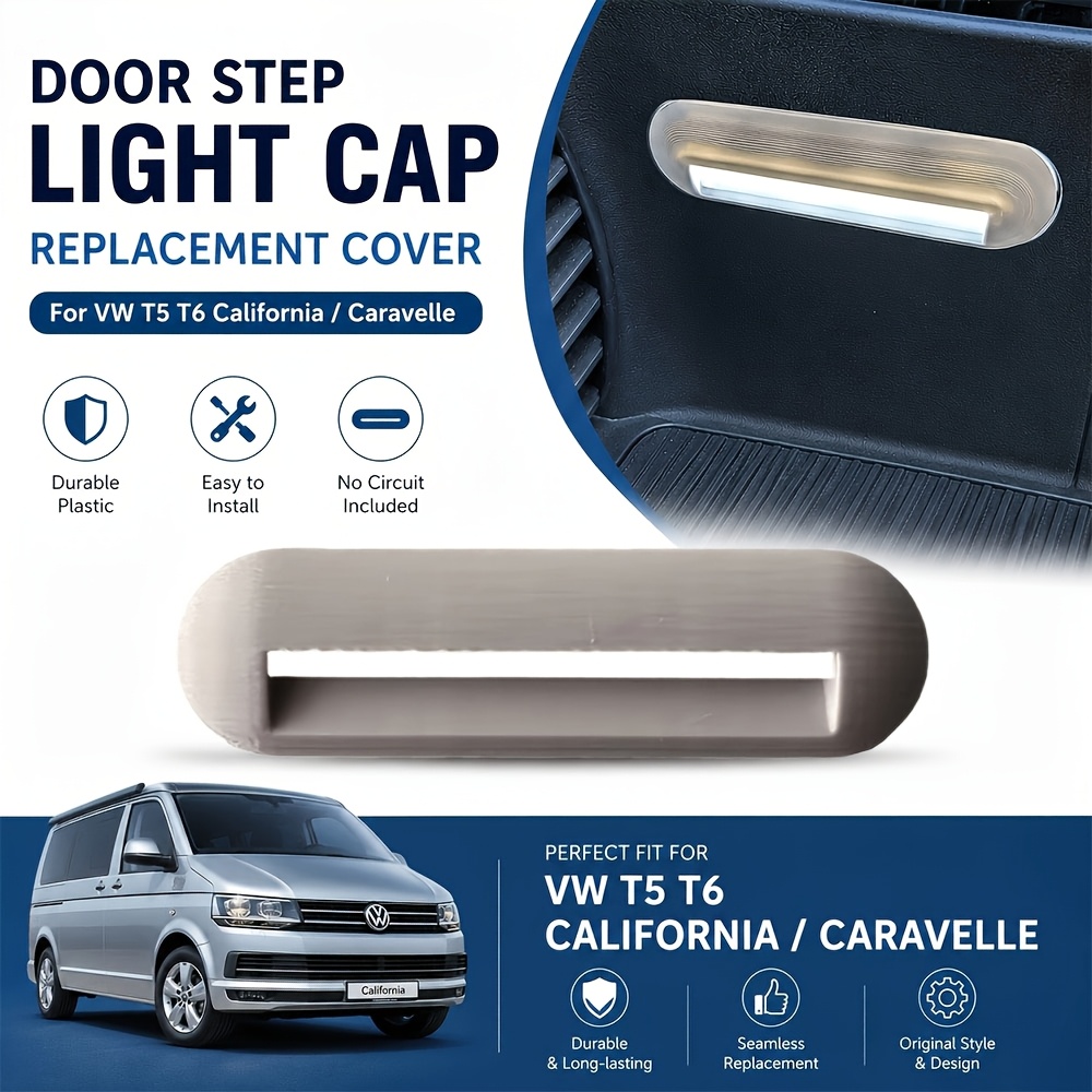 TEMU Cache de remplacement pour capuchon de feu de marchepied de porte VW T5 California / , plastique, circuit