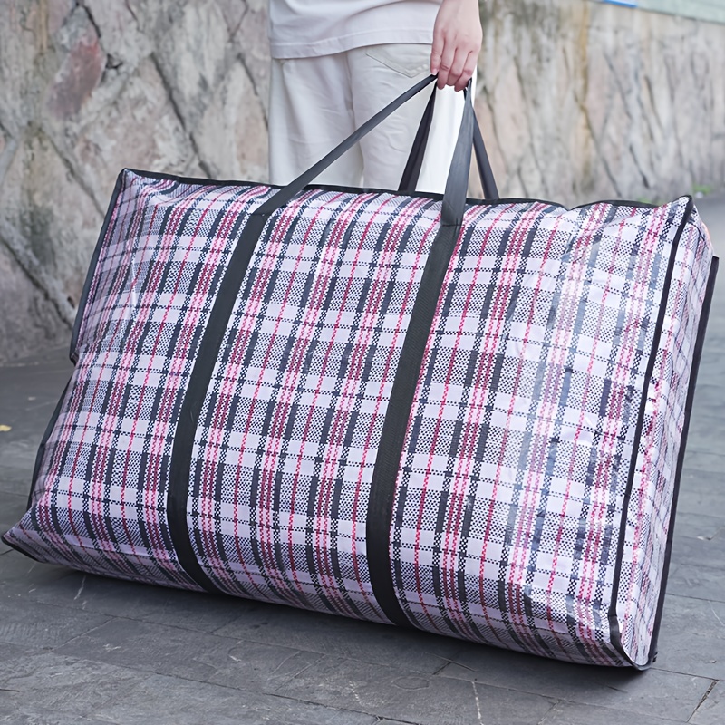 Heavy-duty Storage Organizer Bag, Large Storage Bag Suitable for Home, Travel, Camping, and Dorm Use. Thickened Storage Box Ideal for Quilts, Shoes, Clothing, Portable Moving Bag with Durable Zippers and Handles