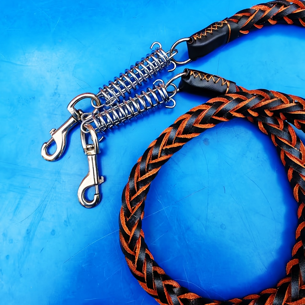 Cowhide Traction Leash, Soft and Comfortable Design
