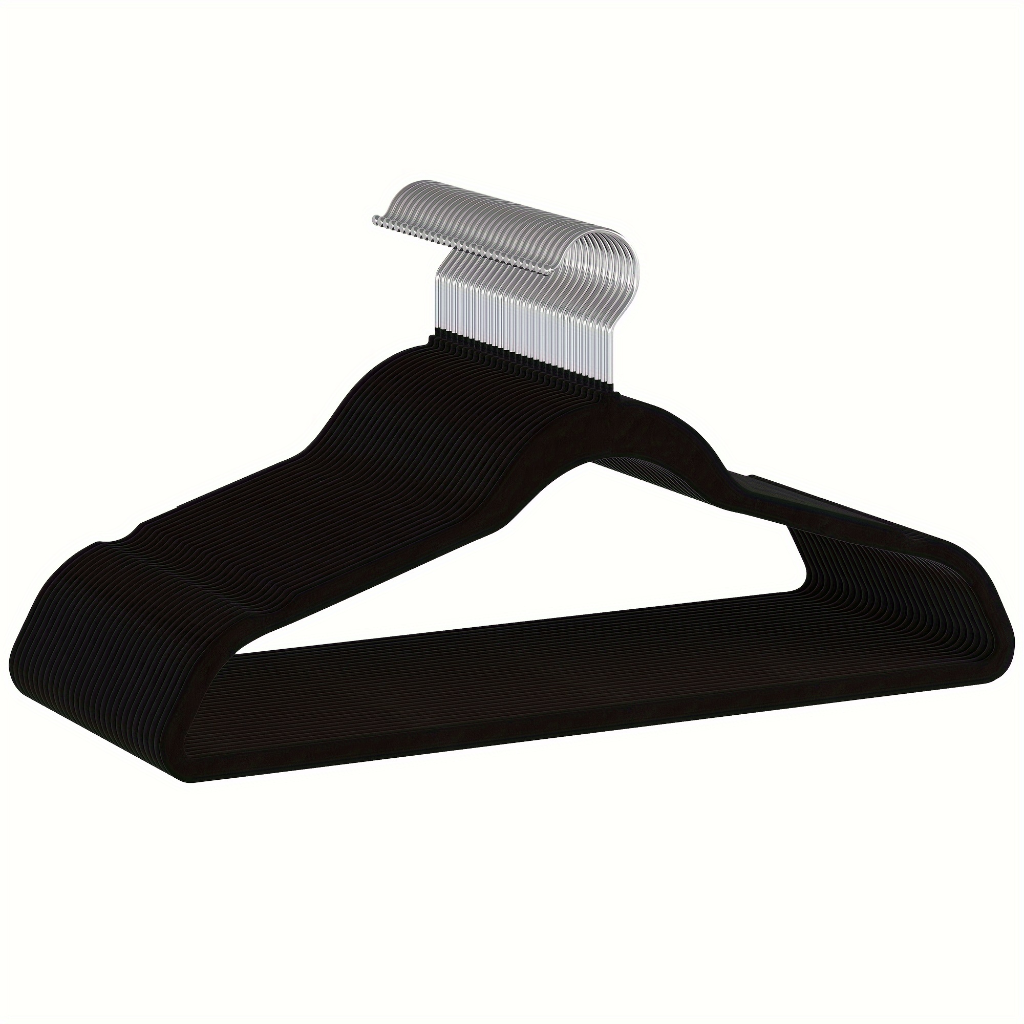 

Velvet Hangers Non-slip Clothes Hangers Black Hangers Suit Hangers With 360 Degree Rotatable Hook Coat Hangers Pants Hangers