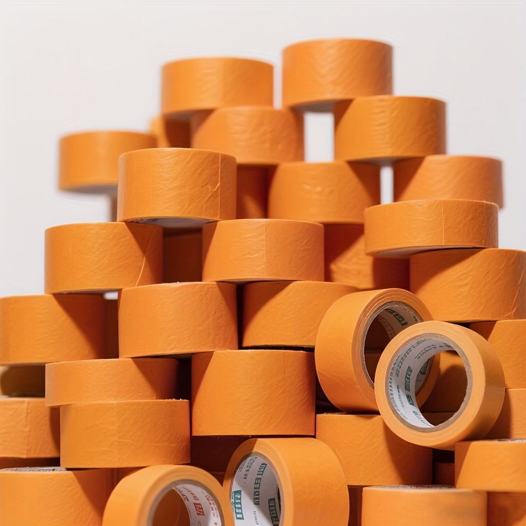 E-shop Profi-Malerkrepp, 30mm x 50m, 20 Stück Malerabdeckung, Goldener Washi-Papier-Streifen selbstklebend für Innenanstriche Renovierung
