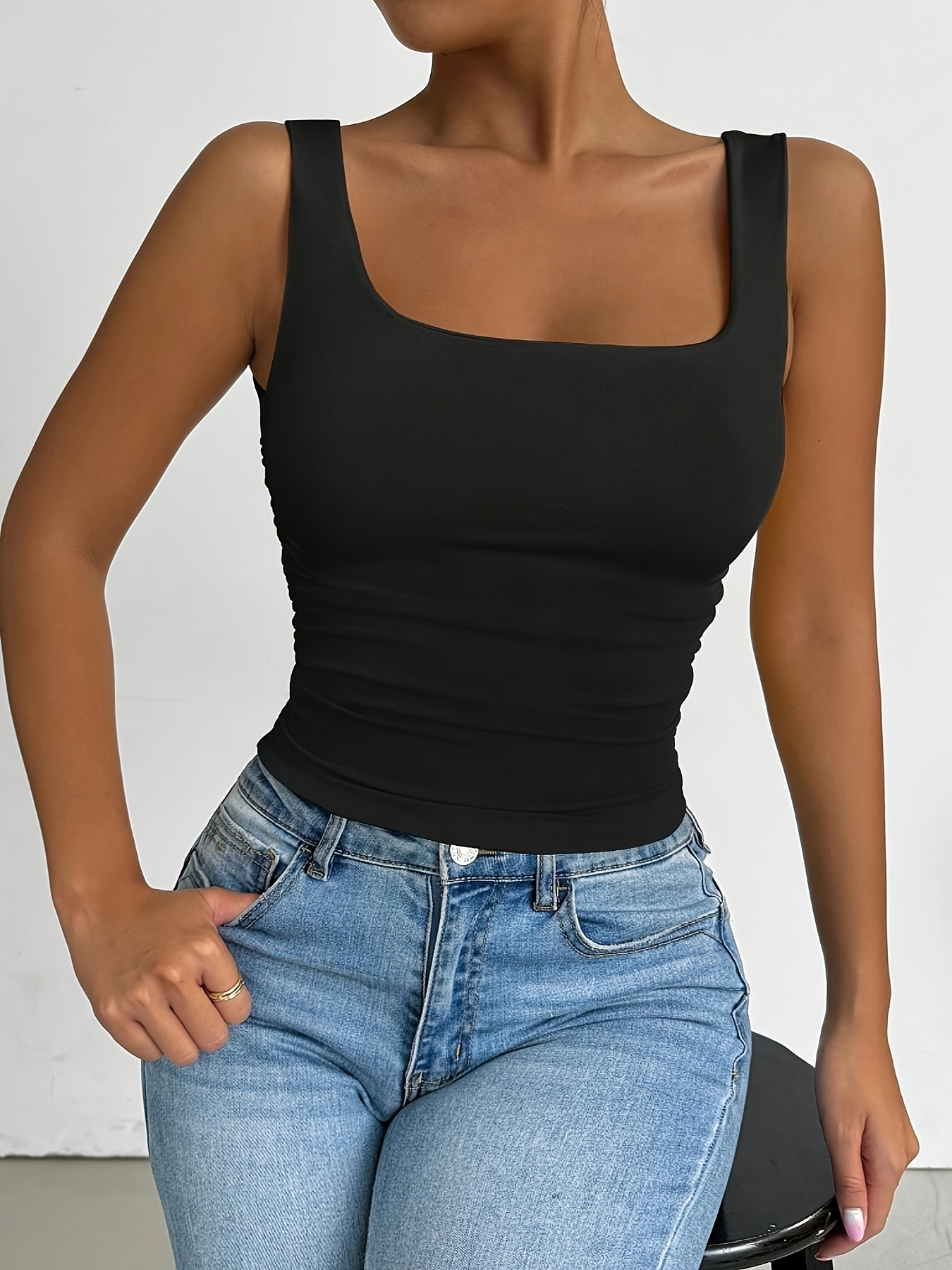 European And American Trendy Urban Sexy Chest-Revealing Waist-Cinching Camisole