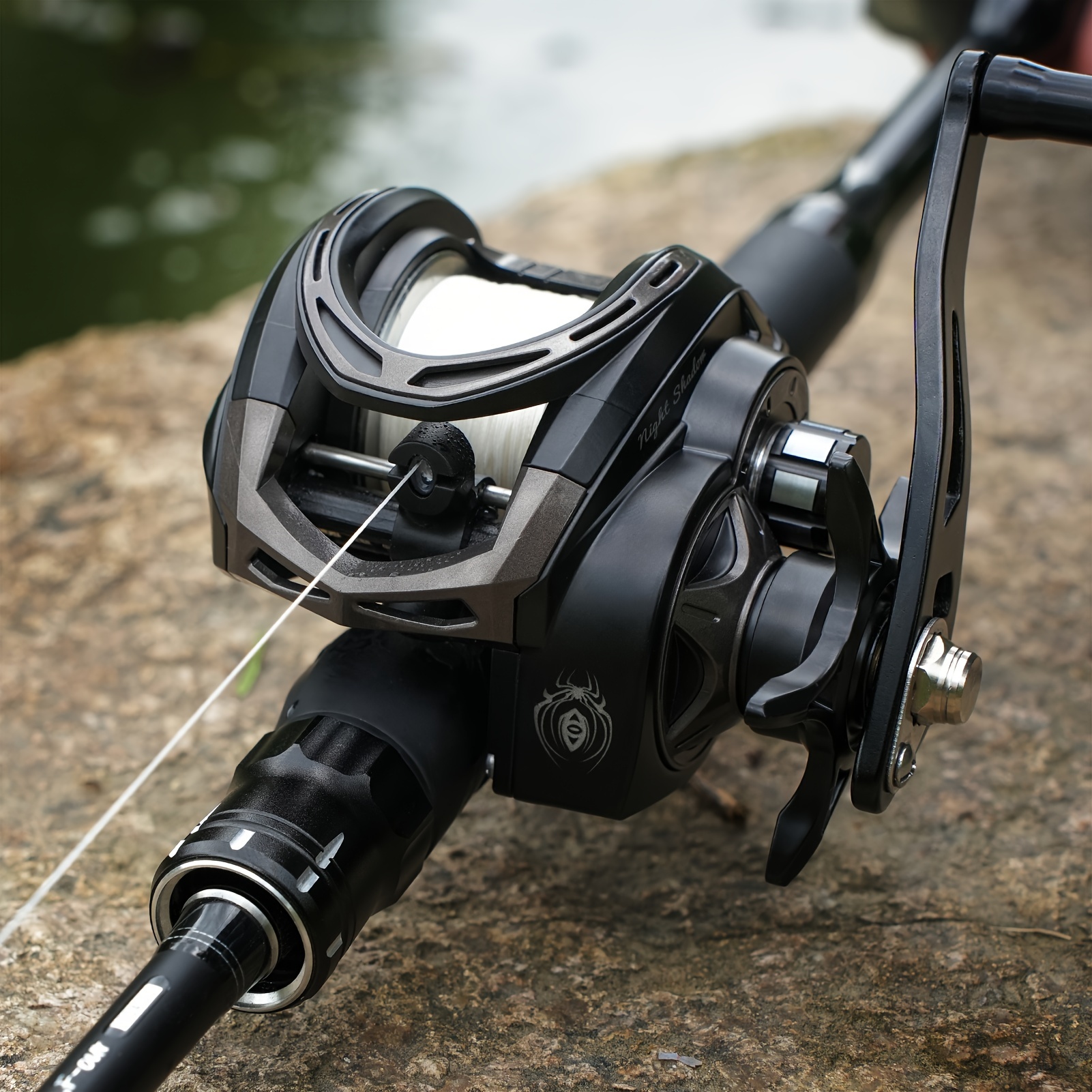 berkley air fishing rod 10 6 Berkley Lightning Rod Spinning 5'6", 2-Piece Light, BSLR562L, Black