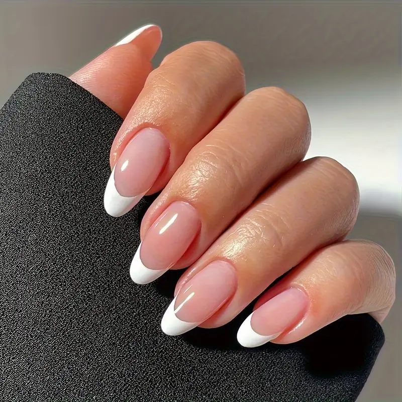French Style False Nails Simple Cute False - Temu Germany