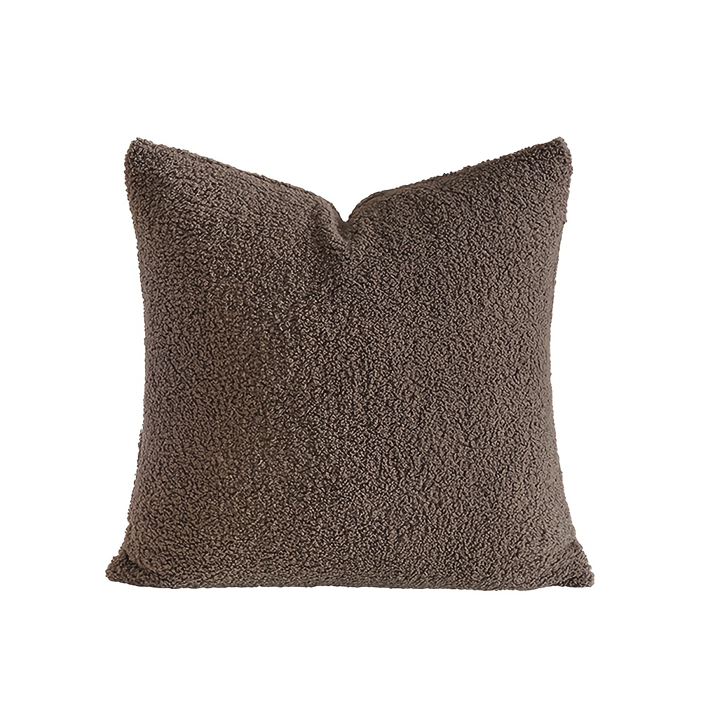 TEMU 1pc All- Reversible Solid Pillowcase, Modern Minimalist Home Decor Living Room Bedroom Decoration Cushion Cover, Machine Washable Without Insert