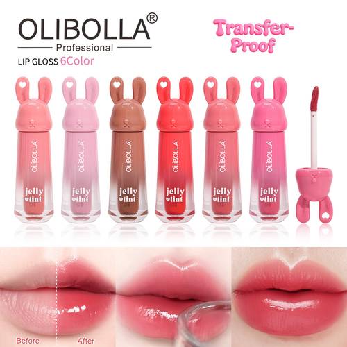 rabbit edition mirror lip glaze jelly like hydrating and long