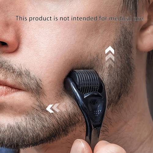 1 length 0 28mm mens beard roller mustache roller beard massage roller beard roller facial hair roller beard thickening roller alcohol free plastic no electricity nor battery needed