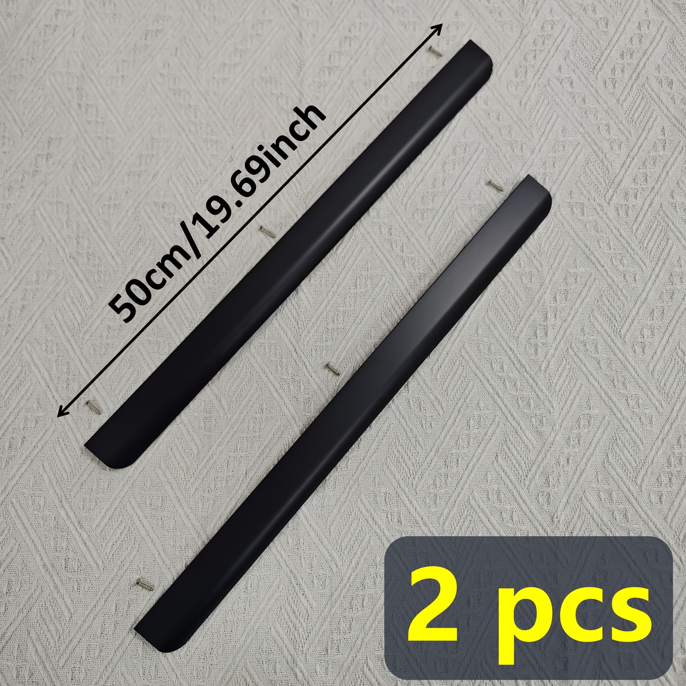 TEMU 2 pezzi a Scomparsa in di Alluminio da 50 cm/19.69 pollici, Elettroforesi e Oro , Due Colori Opzionali, Design Facile, di Alluminio Ispessita