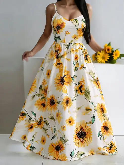 sunflower dress sold on Temu Mexico sunflower dress sold on Temu Mexico