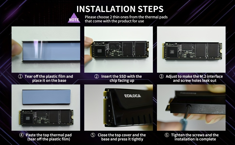 新品 Ediloca EN855 SSD 4TB 7400MB/s DRAM搭載 Amazon | Ediloca EN855 SSD ヒートシンク付き 4TB PCIe Gen4x4 NVMe M