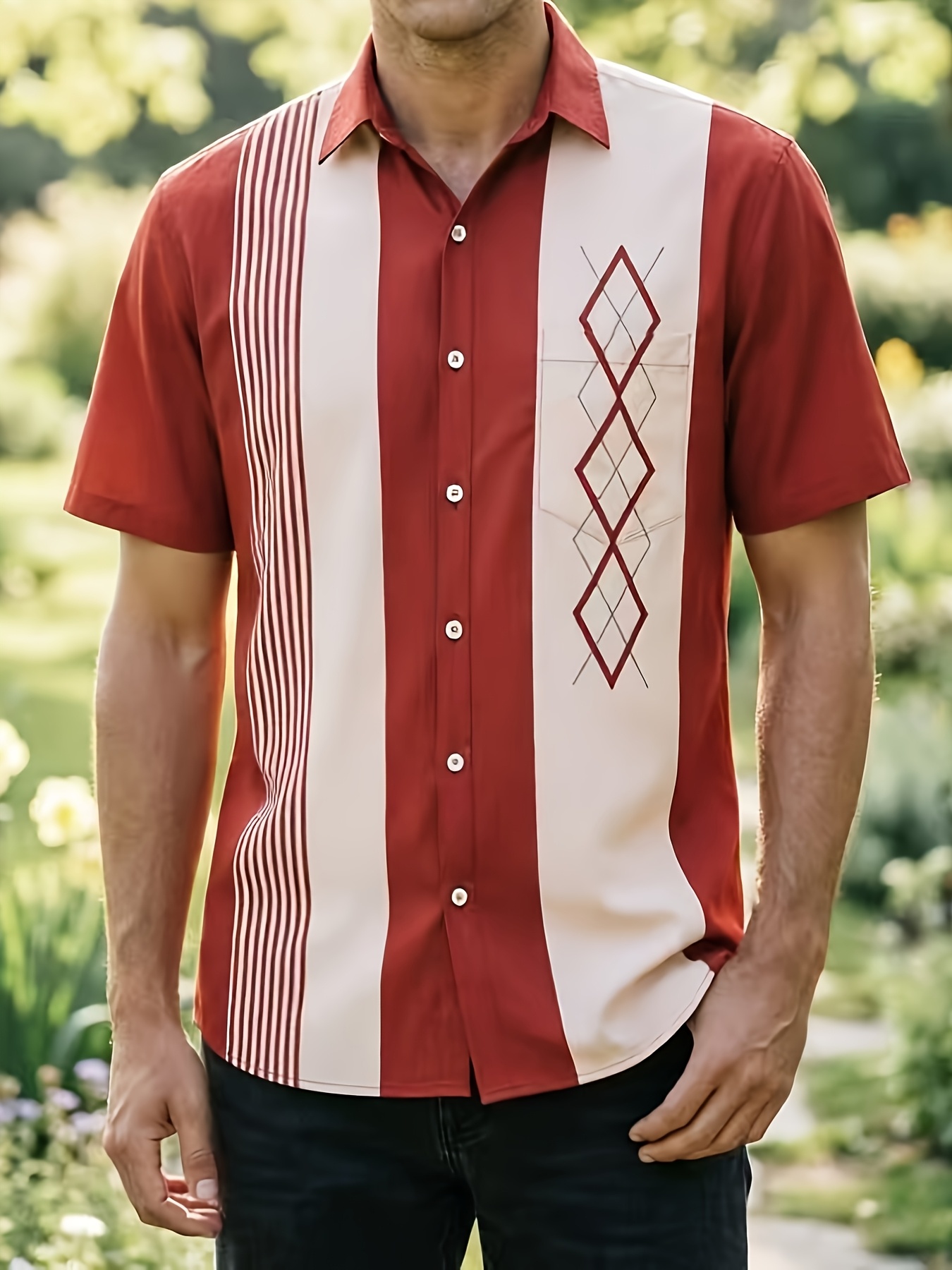 Vintage bowling shirt men - België