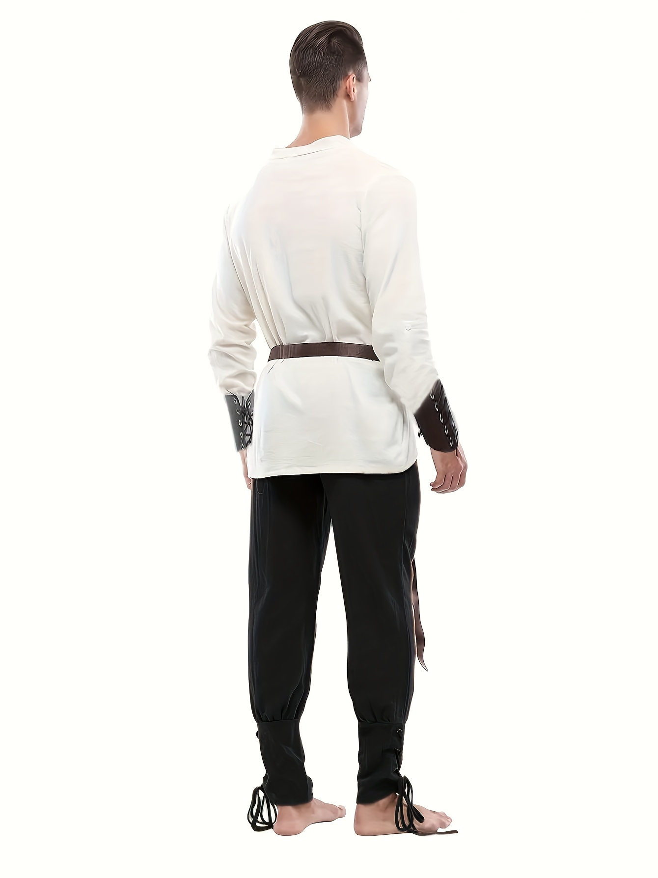 Halloween Pantalon Pirata Blanco Hombre Traje De Para Hombres Para