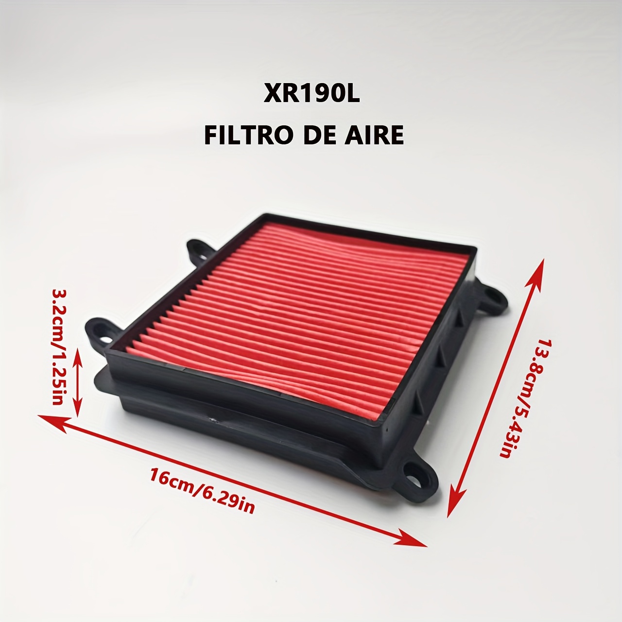 TEMU 1pc Air Filter For Motorcycles, Suitable For The For Xr190l Engine, Part Number 17211-k79-e00