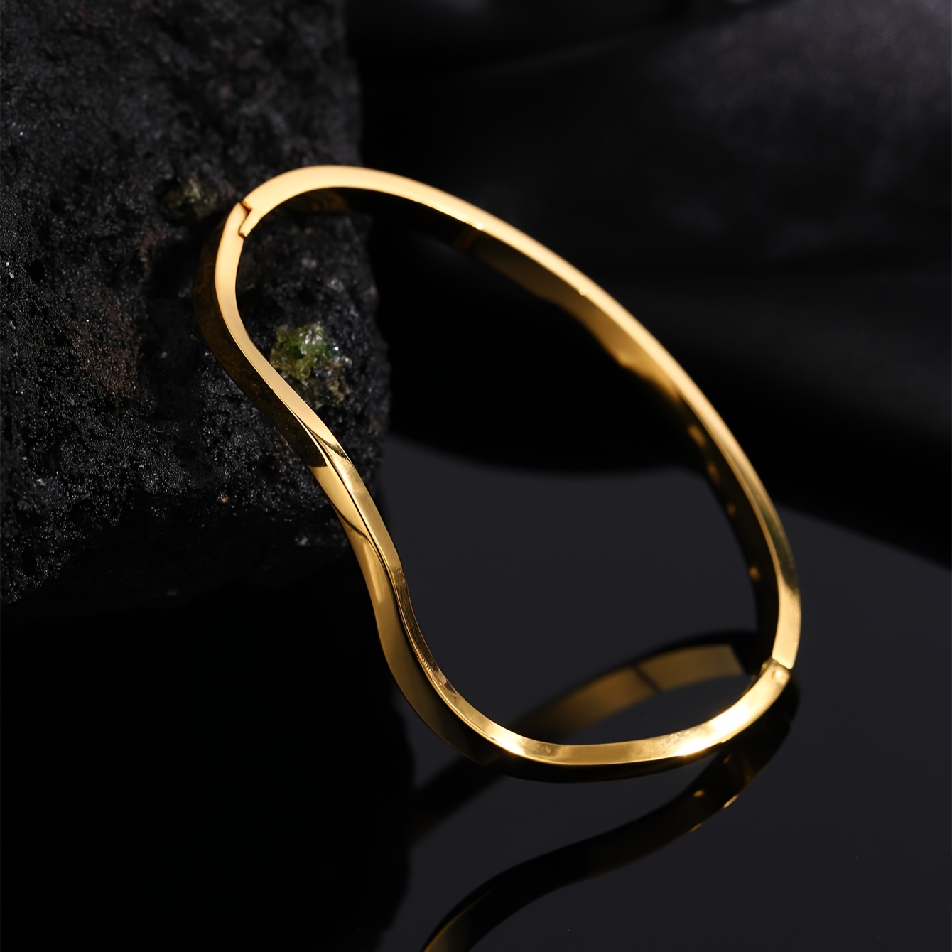 Image of Stainless Steel Material Irregular Winding Bracelet, By Rules, In Its Own Irregular Beauty, Beautiful Jewelry Gift