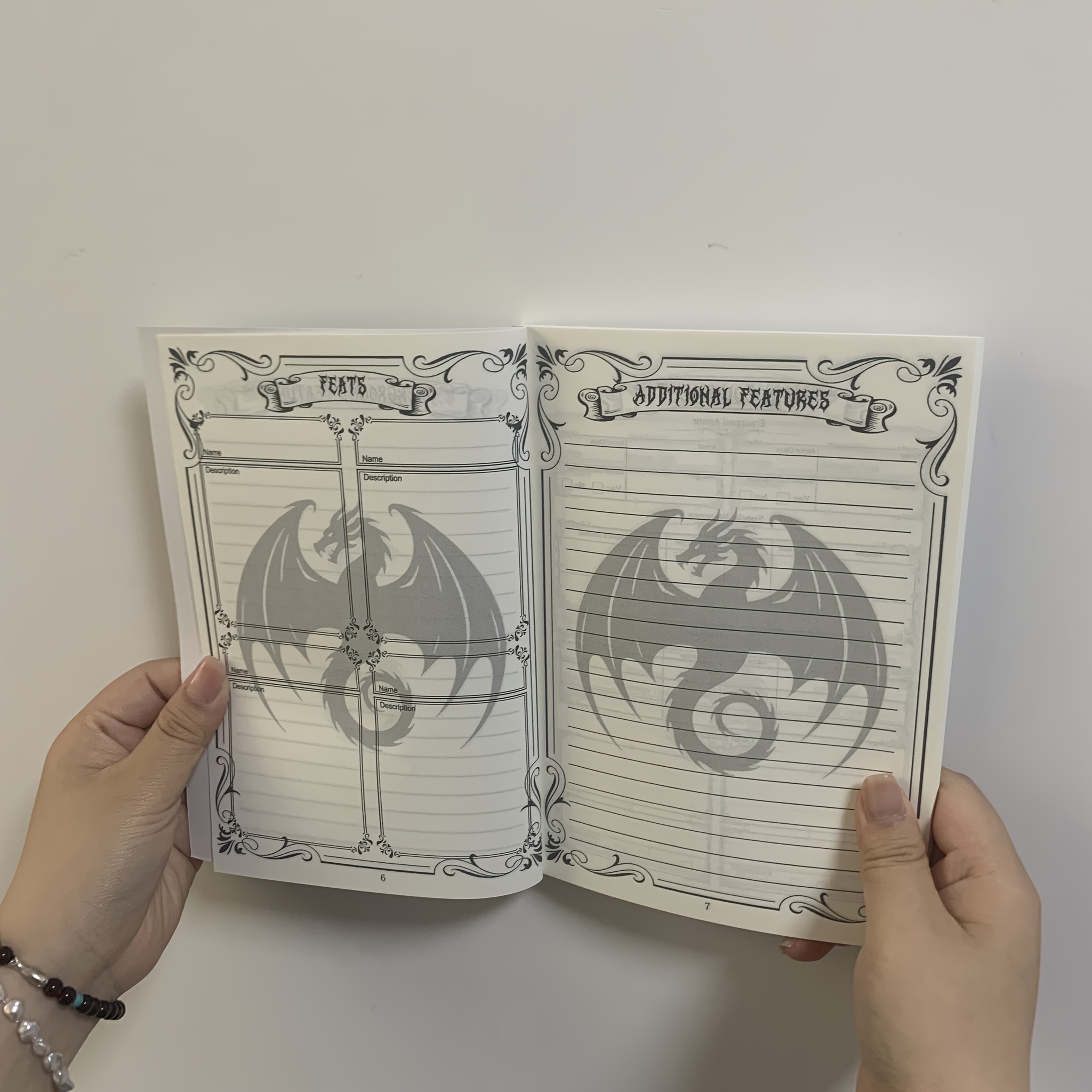 TEMU A Character Journal That Includes 4 Complete Sets Of Detailed Character Sheets, Total 88 Pages