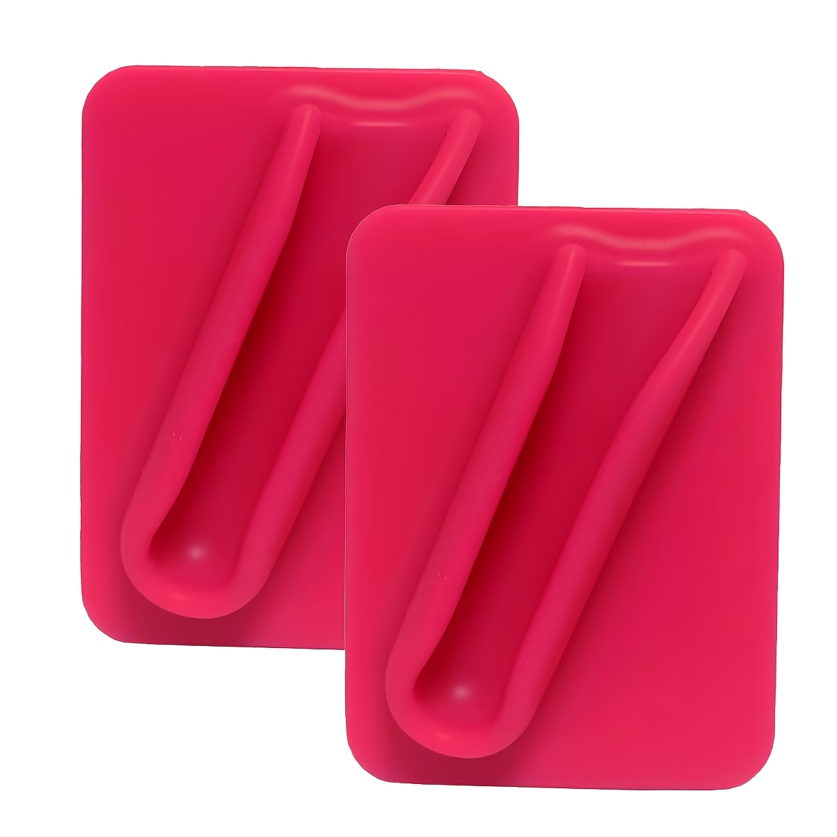TEMU Two-pack Square Silicone Phone Stands, Soft Silicone For Storing Lipsticks And Credit Cards, Protective Phone Case, Lazy Person Stand, Portable