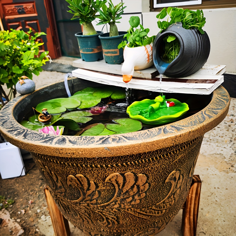 1pc 5 55 gallon large non perforated planting pot bronze - Temu
