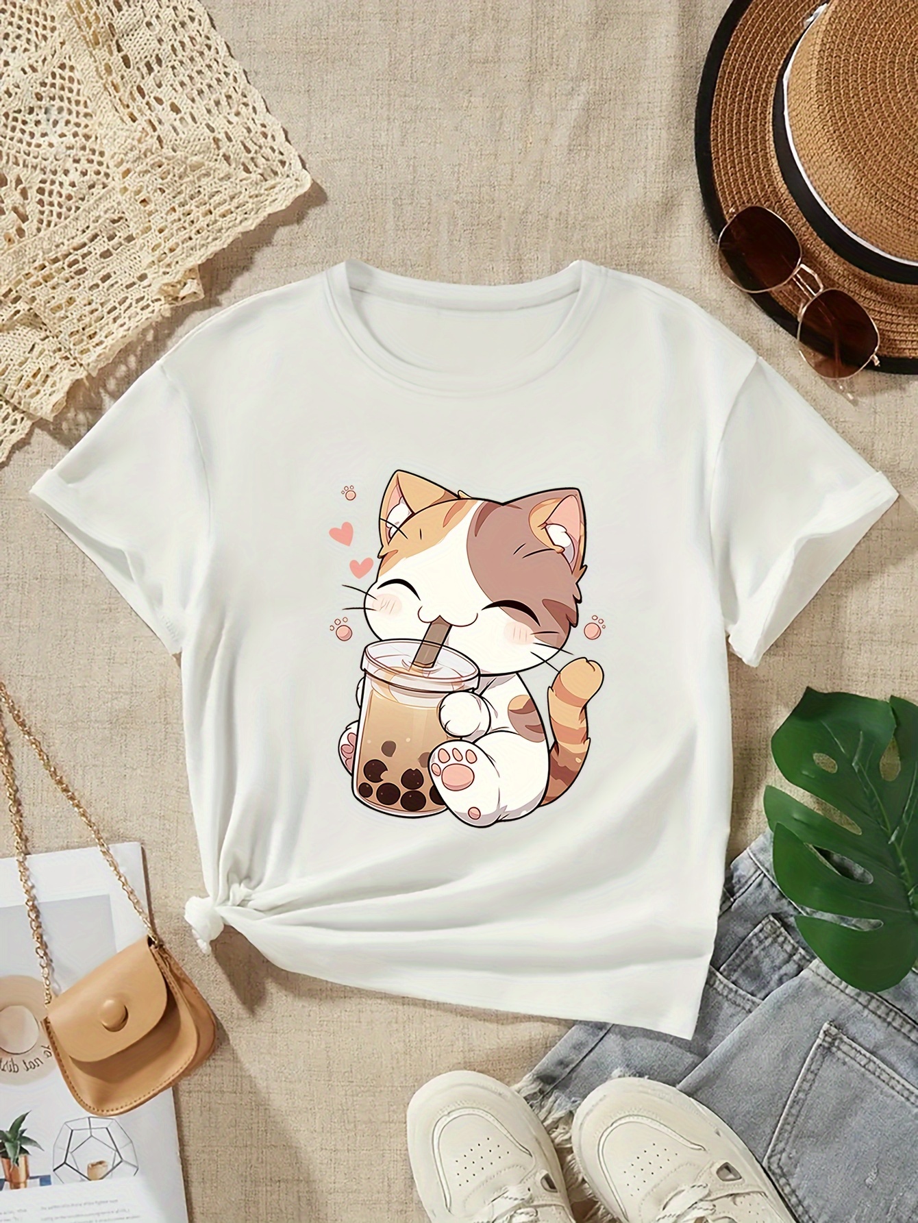 cat kid shirt sold on Temu United States