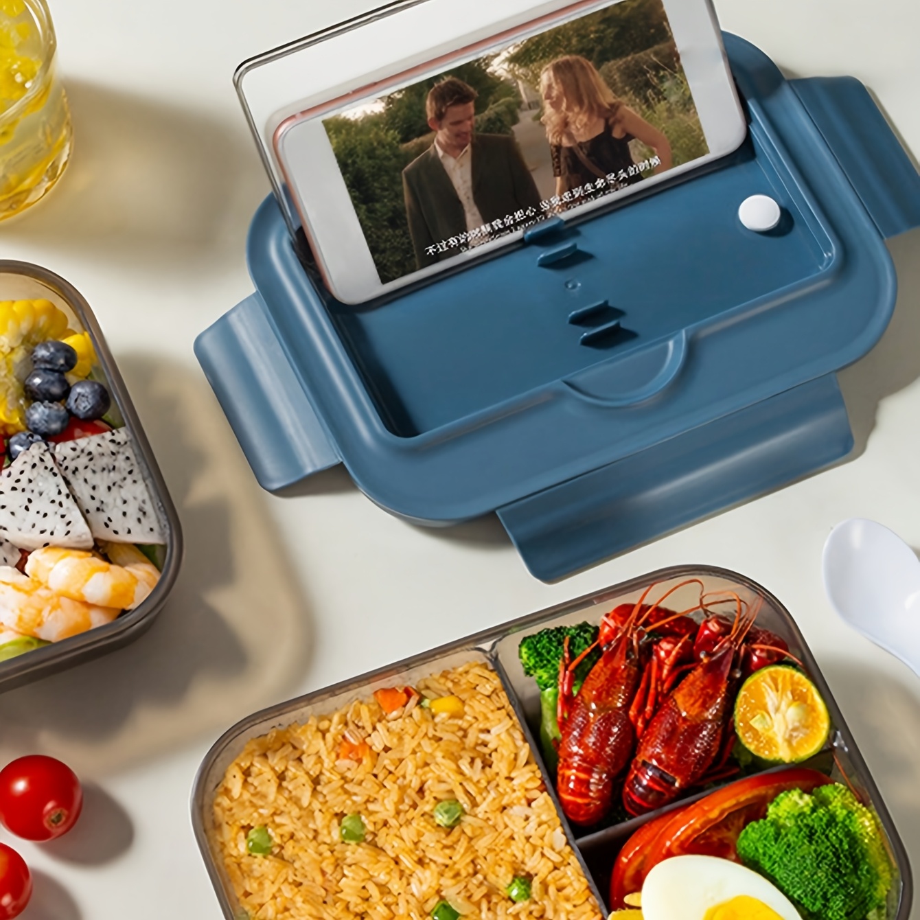1pc leak proof portable bento lunch box compartments - Temu Japan