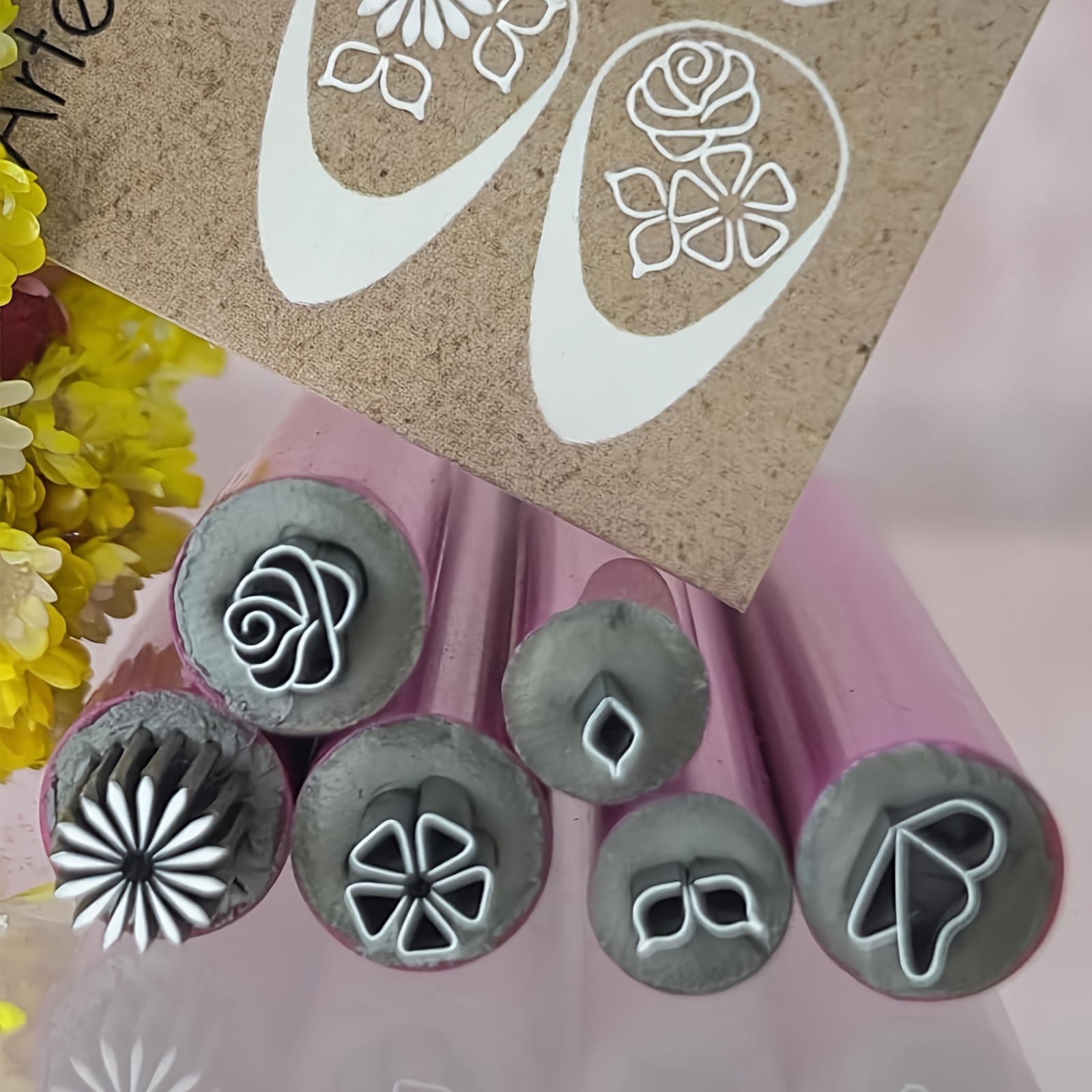 

6- Art Set, -to-use & Scrapers, Diy Dotting , Unscented Stamping Kit And