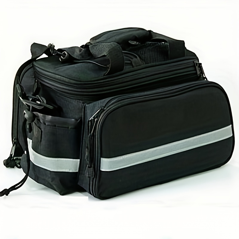 TEMU 1pc Riding Rear Bag, Long Distance Large Capacity, , Suitable For Long Distance Riding, Portable For Business Trips, Perfect Item For Men And