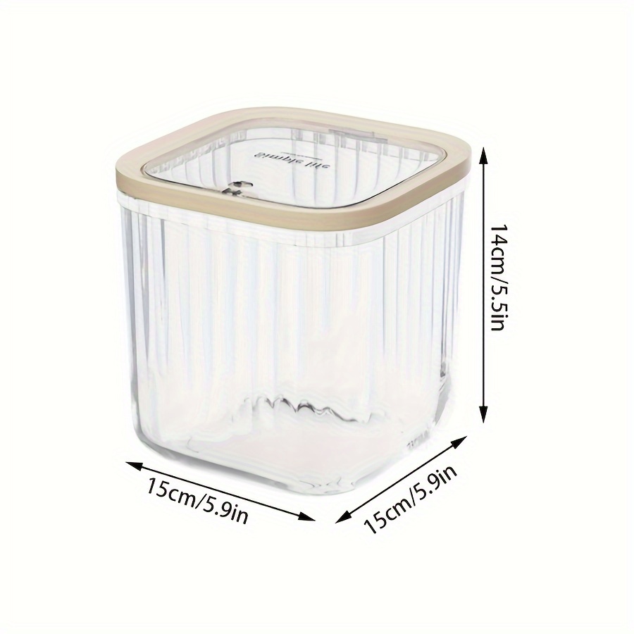 TEMU Clear Laundry Pod Dispenser - Odorless Plastic Storage Container For Detergent & Dryer Sheets, Organizer For Laundry Room Organization, Laundry Organization And Storage