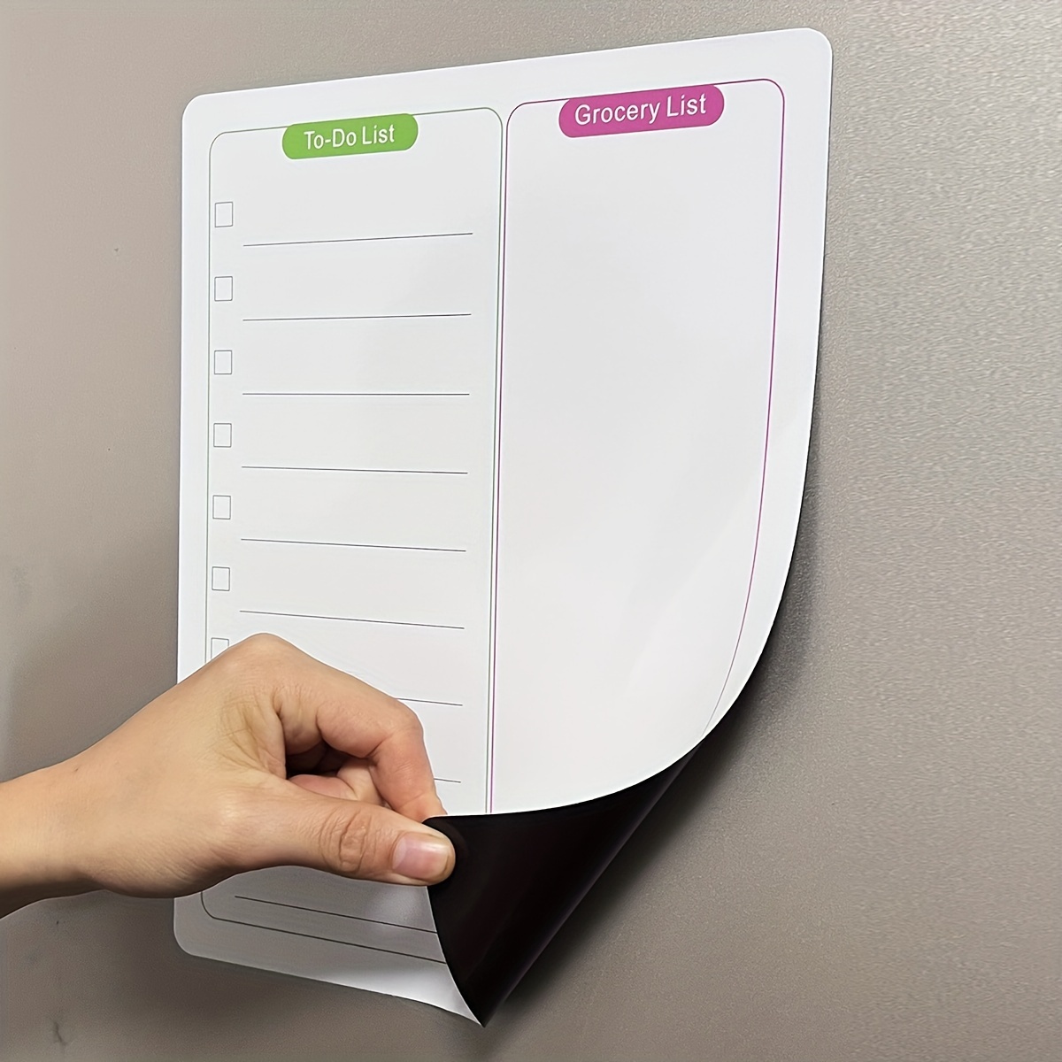 1pc Magnetic Fridge Memo Board Erasable Soft Whiteboard Sticker Reminder List Weekly Planner Calendar