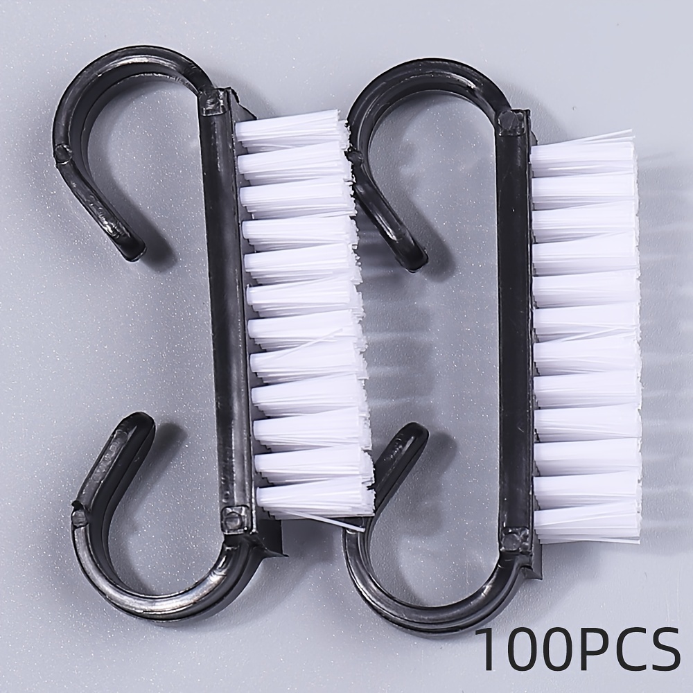 100pcs/box Cleaning Nail Art Brush Tools File For Nail Manicure Multicolor Soft Remove Dust Angle Acrylic Nail Dust Brush