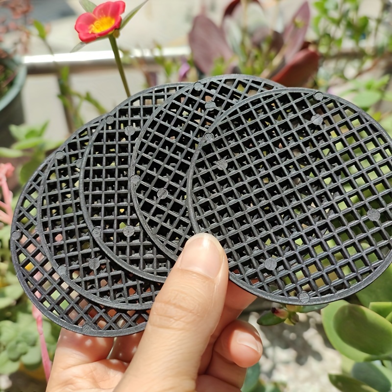 Flower Pot Hole Mesh Pad, DIY Flower Pot Mesh Pad Gardens DrainageMesh Hole Screens Prevent Soil Loss Anti Drainage Netting For Bonsai20x30 Cm5pcs