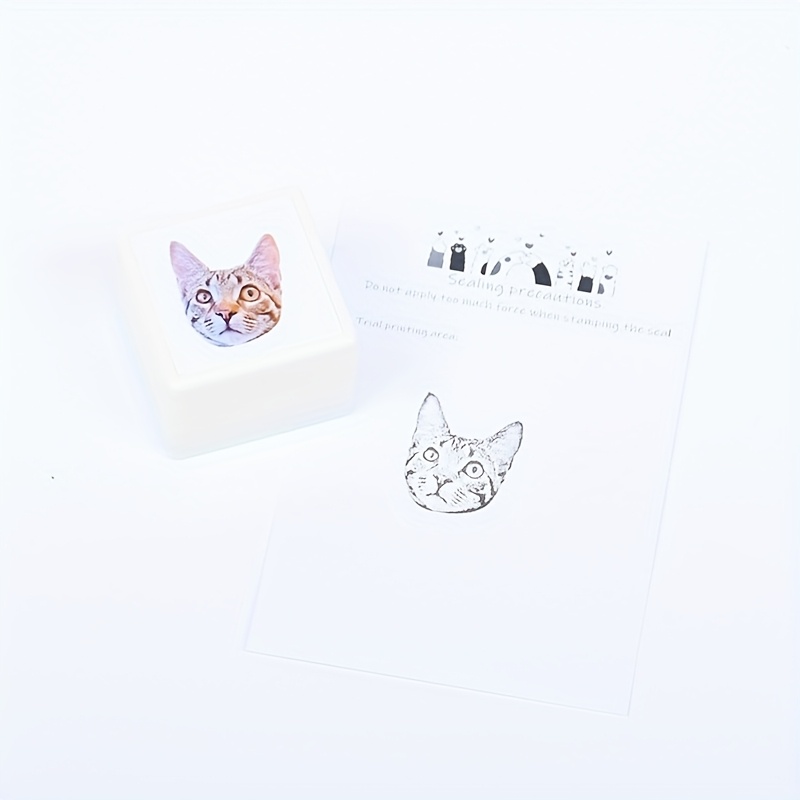 

Custom Pet Self-inking Stamp, Personalized Memorial Birthday Thanksgiving Christmas Gift, White Plastic, Festival Decorations, Pet , Self-inking Stamp, Festival Decorations