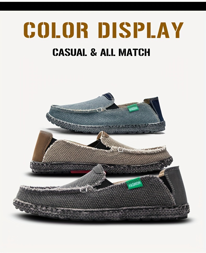 mens slip on loafers   shoes with non slip rubber sole breathable fabric lining and   label design casual streetwear for     footwear minimalist loafers durable footwear Product details 0