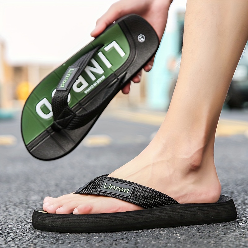 Mens comfy flip flops online