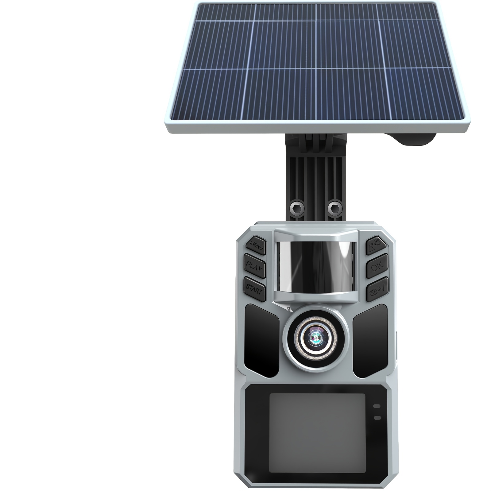 4k Solar Trail Camera Hunting Game Camera With Night Vision Motion Activated Loop Recording 0.2s Deer Trail Cam