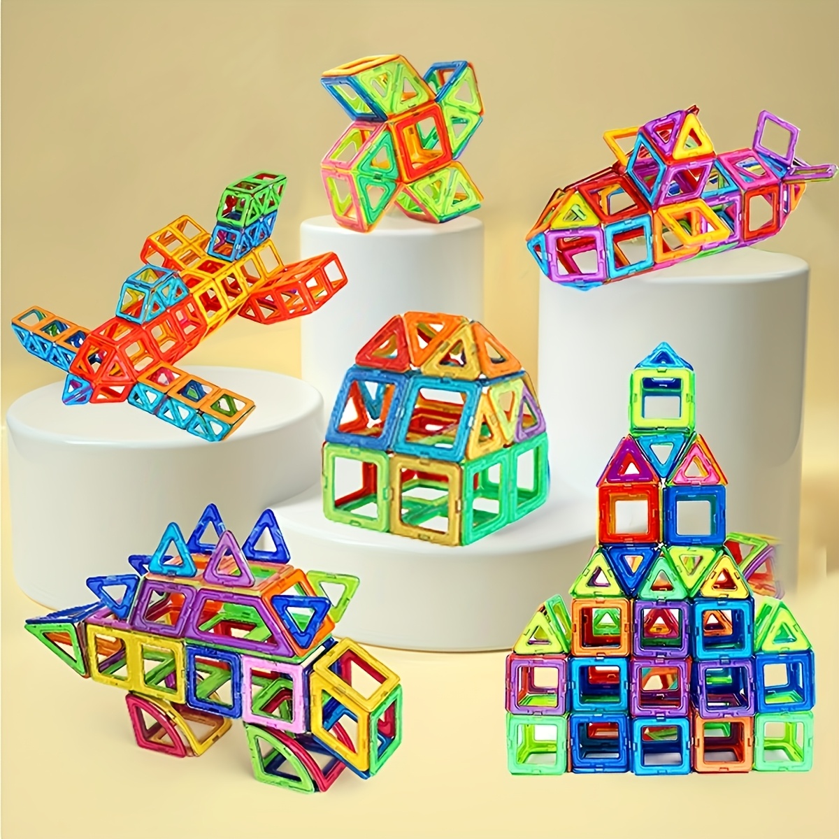 70pcs Magnetic Block Toys, Large-Sized Educational Set