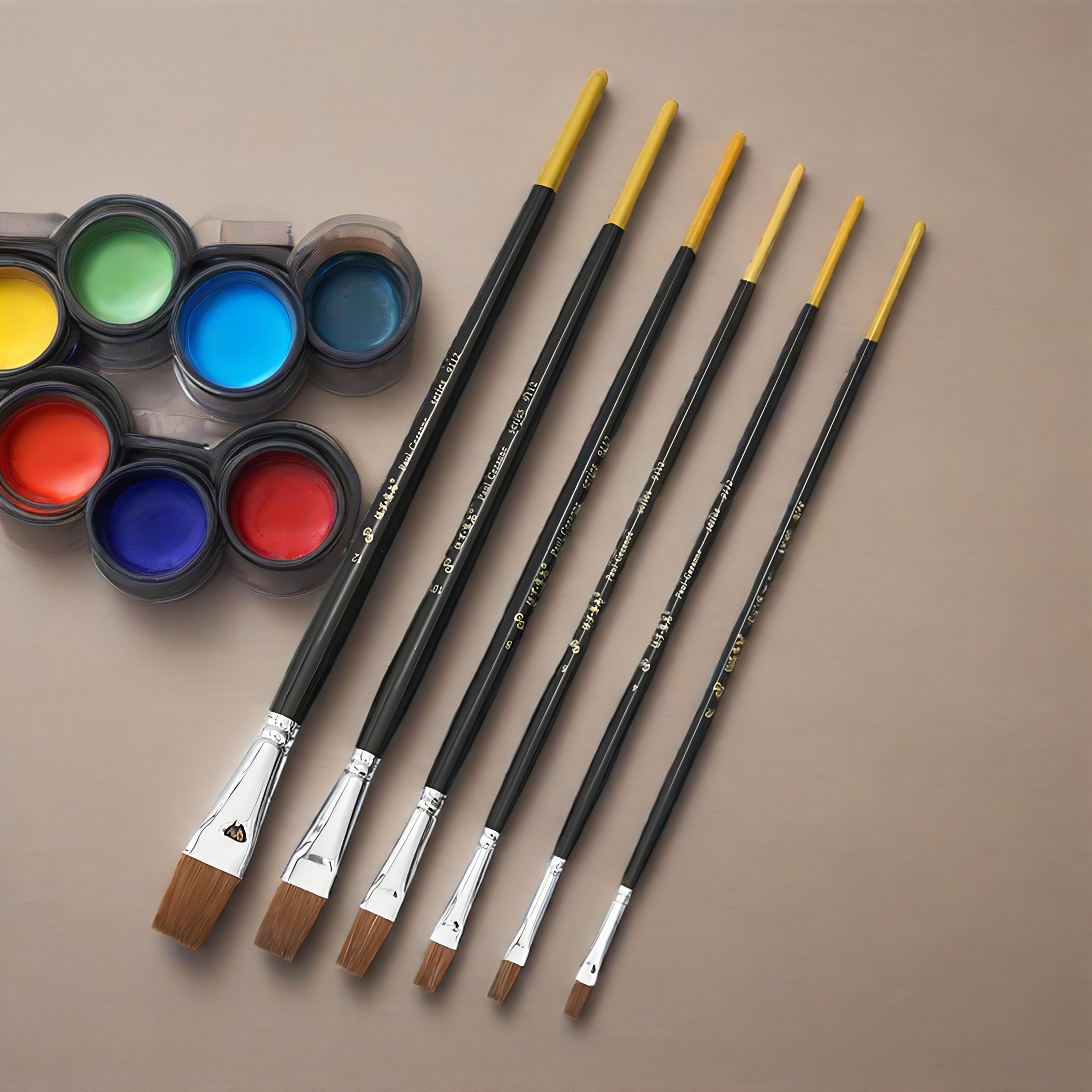 9112 Painting Brush Set with Free Storage Box, High-Quality Brushes