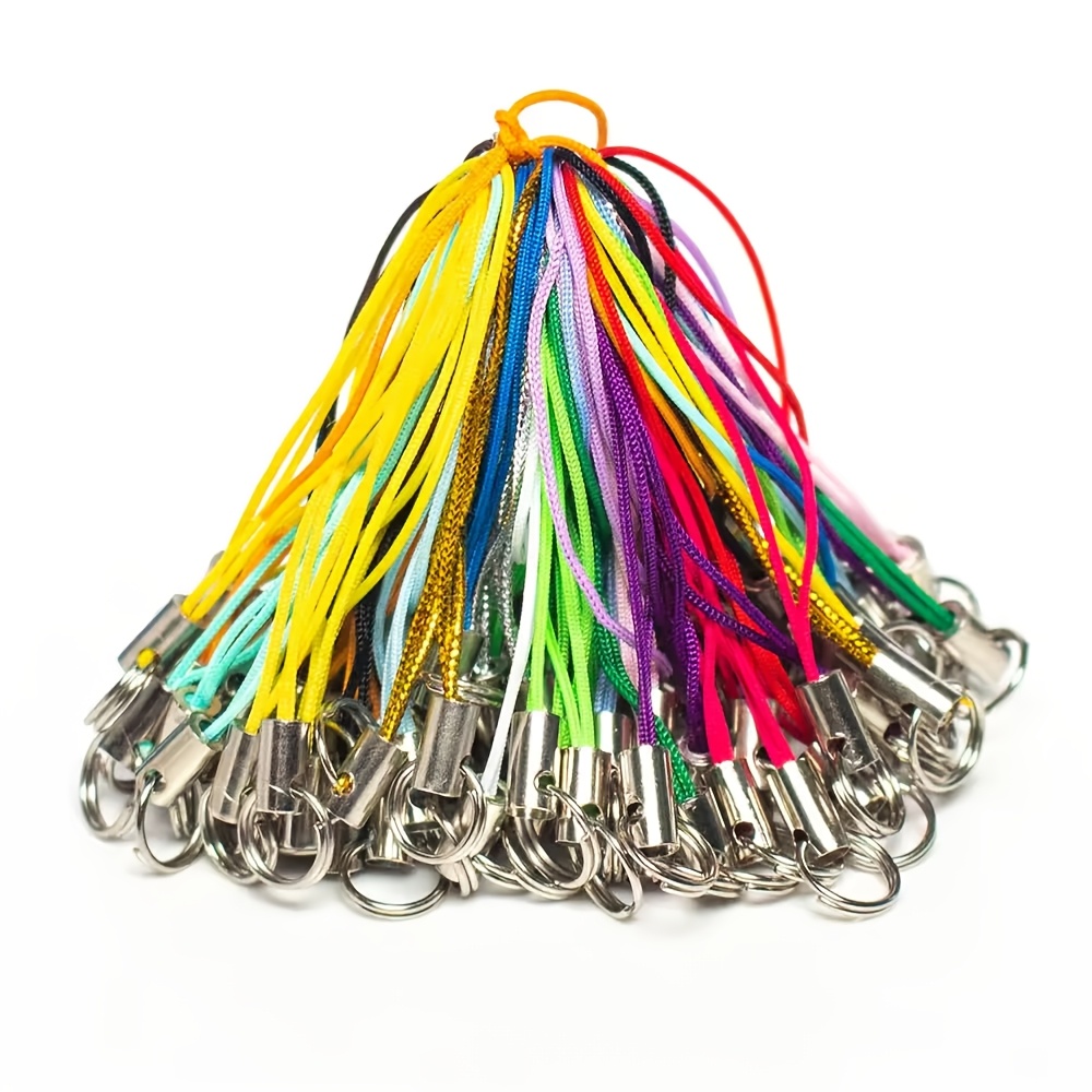 

50-pack Nylon Lanyards, & Keychains, Multipurpose Hanging Straps For Diy Pendants, Accessories