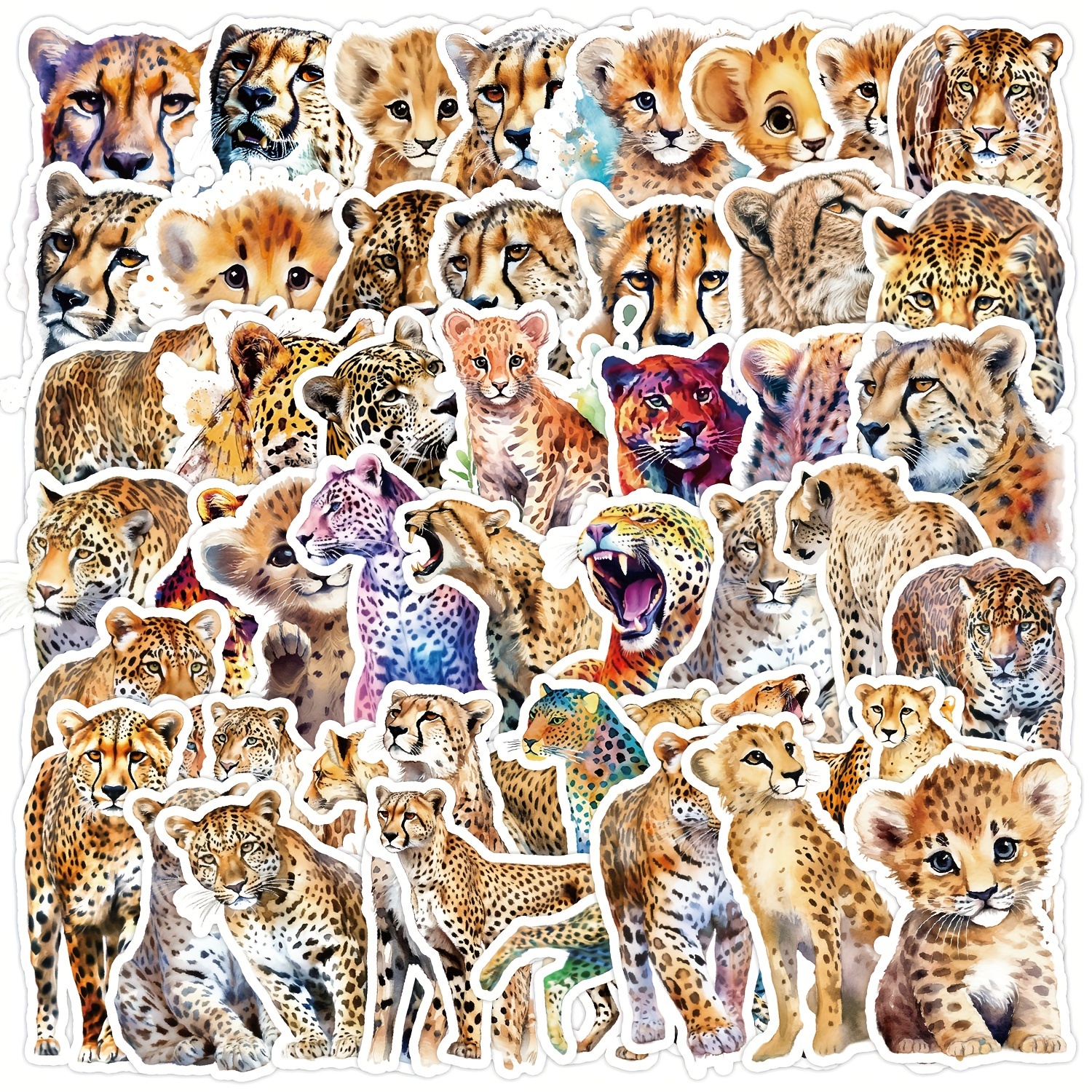 

50pcs Pattern Stickers, Aesthetic Waterproof Vinyl Decals For Scrapbooking, Journaling, Laptop, Bumper, Skateboard, Water Bottles, Phone - Pvc Material