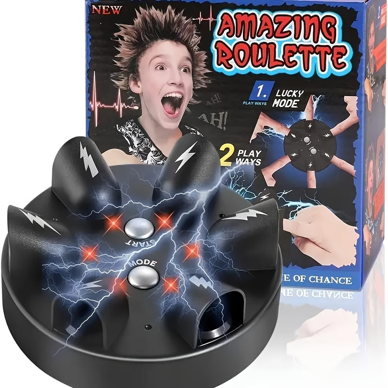 Mchoice Safety Trick Joke Toy Electric Shock Shocking funny Pull Head Chewing  gum Gags 
